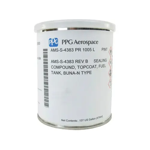 PPG Aerospace® PR-1005-L Buna-N Red AMS-S-4383B Spec Aircraft Integral Fuel Tank Slosh Coating - Pint Can 