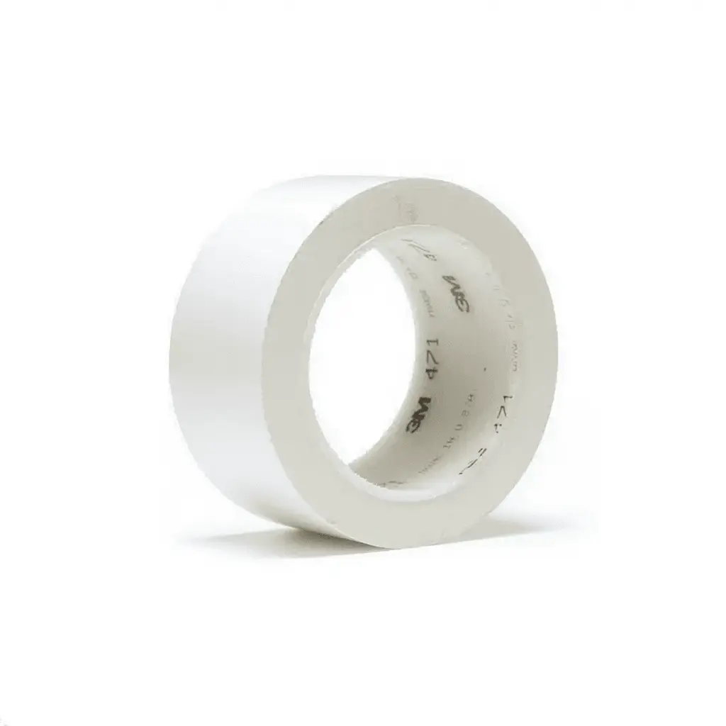 3M VINYL TAPE 471, WHITE, 2 IN X 36 YD, 5.2 MIL, 24 ROLLS PER CASE P/N 021200-04311