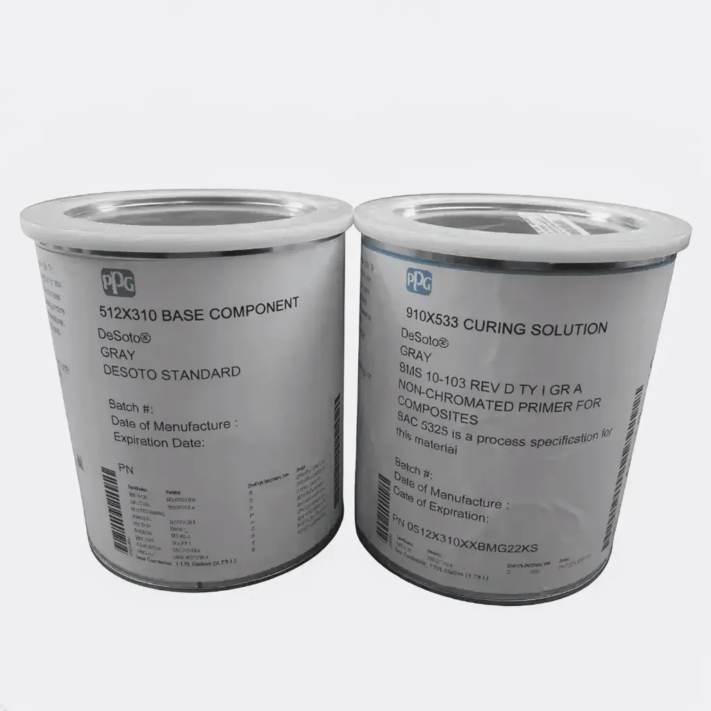 PPG 512X310 DESOTO GRAY CHROME-FREE EPOXY PRIMER (INCLUDES ACTIVATOR 910X533) - GALLON KIT P/N 512X310-910X533-2GL-KIT