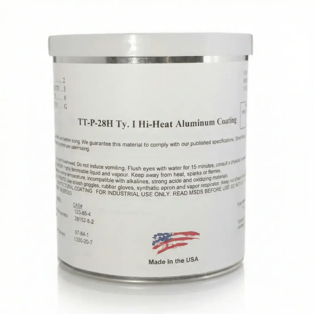 TT-P-28H TY. I HI-HEAT ALUMINUM COATING , GALLON CAN