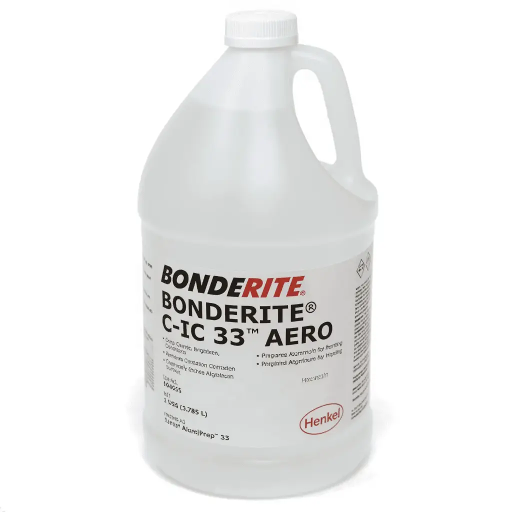 HENKEL BONDERITE C-IC 33 AERO CLEANER/DEOXIDIZER 594015 CLEAR, 1 GAL JUG