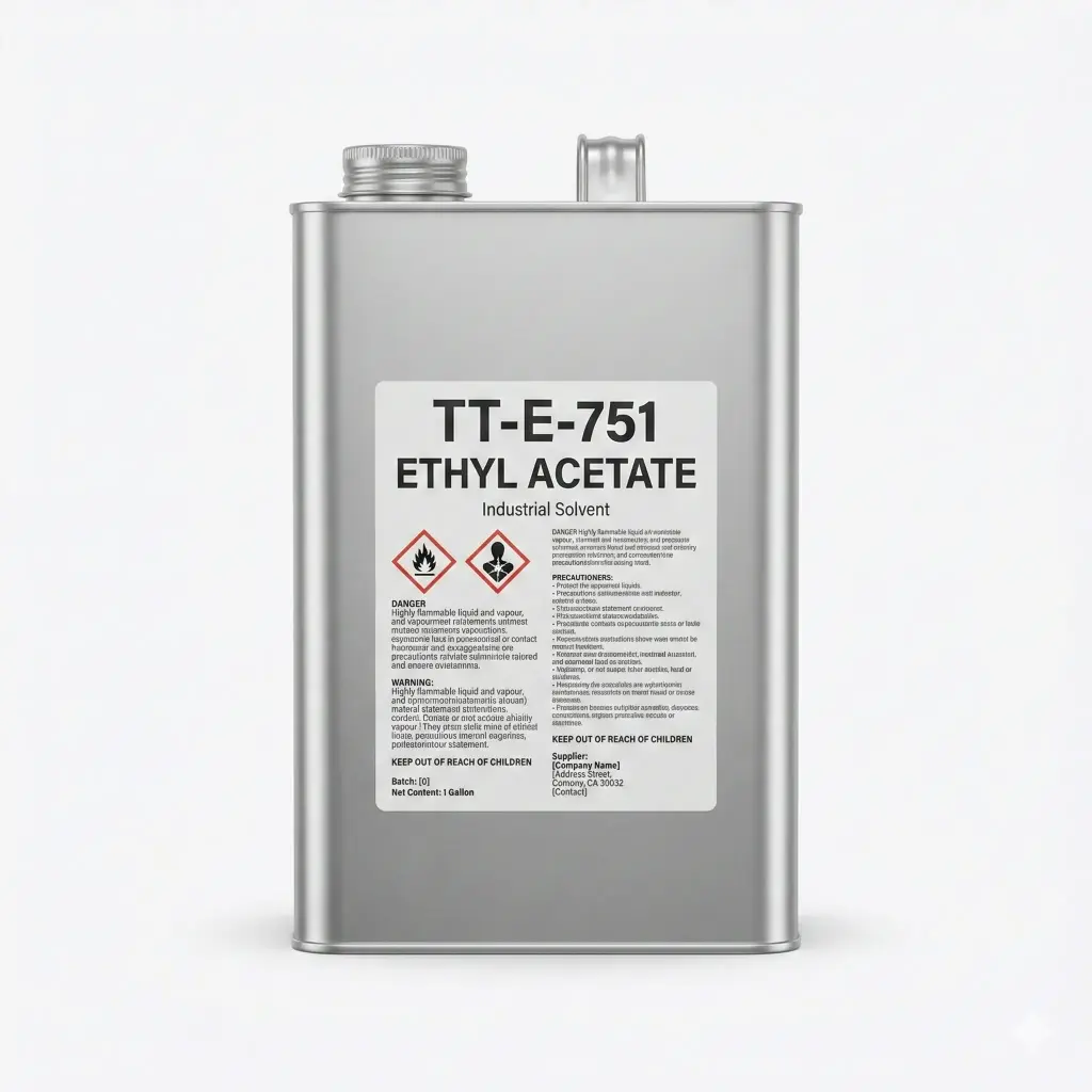 TT-E-751 ETHYL ACETATE, GALLON CAN