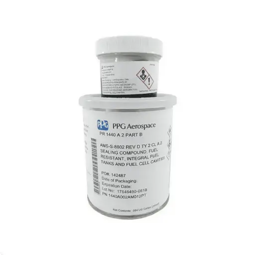 [PR1440 A2 PT,PR1440 A2 PT,PR1440A2PT,PR1440 A2,PR1440A2,PR1440,PR,PPG] PPG AEROSPACE PR1440 A-2 GRAY AMS-S-8802D TYPE 2 CLASS A-2 SPEC FUEL TANK SEALANT - PINT KIT