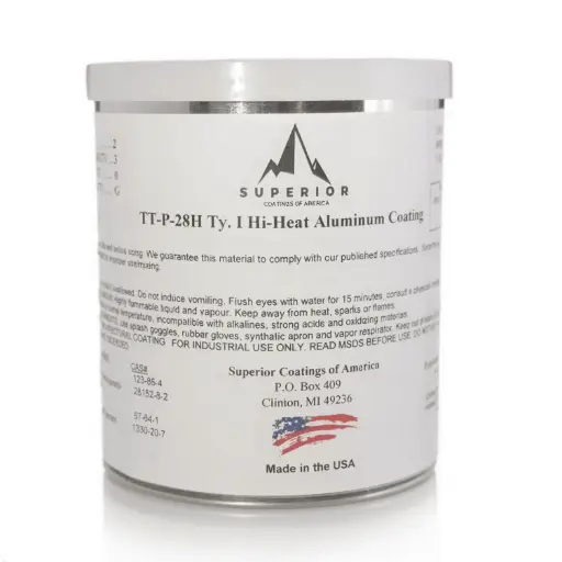[TT-P-28G-GL,TT-P-28G-GL,TT/P/28G/GL,TTP28GGL,Intrepid,TT-P-28G] TT-P-28G High-Heat Aluminum Coating, Gallon Can