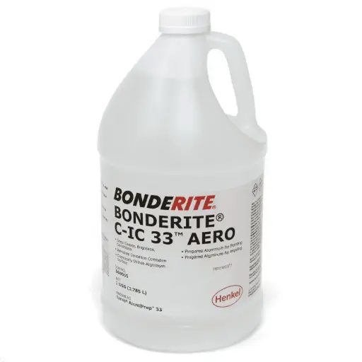 [594015,Henkel] HENKEL BONDERITE C-IC 33 AERO CLEANER/DEOXIDIZER 594015 CLEAR, 1 GAL JUG